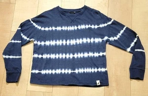 Nautica Blue Tie-Dye Long Sleeved Pullover Top Crew Neck Size Small - Picture 1 of 4