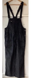 USED PRE OWNED DUNGAREES XL Men’s Women’s Black Cotton Corduroy W38” L32” - Picture 1 of 5