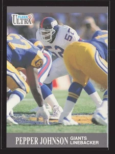 1991 Ultra #221 Pepper Johnson New York Giants - Picture 1 of 2