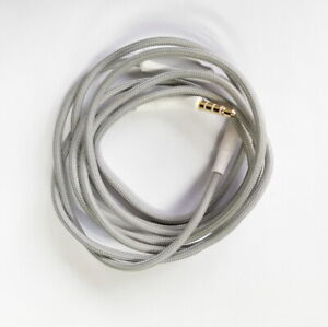 Gray Nylon Audio Cable Remote For JBL J55 J55a J55i J88 J88a J88i headphones