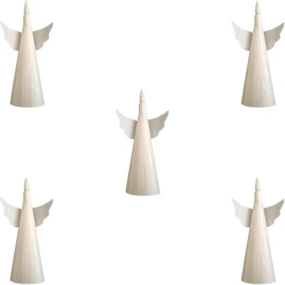 Accents Battery Operated Floating Ange Candles Remote Control W White Pk5 LED - Image 1 of 3