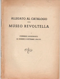 mx10 Allegato al Catalogo del MUSEO REVOLTELLA -Aggiornato al 15 settembre 1938 - Imagen 1 de 1