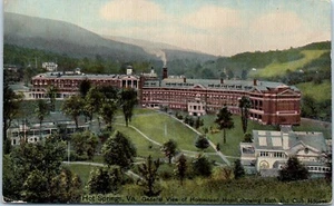 Hot Springs, Virginia vista di Homestead Hotel, Bath & Club Houses cartolina c1911 - Foto 1 di 2