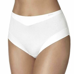 Janira Slip Cotton Band Knickers In Black or Nude or White - Picture 1 of 3