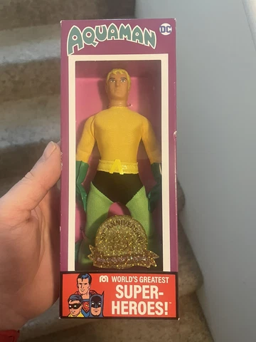 AQUAMAN FIGURE 50TH ANNIVERSARY DC WORLD'S GREATEST SUPER HEROES Mego Sweet Cool Cover