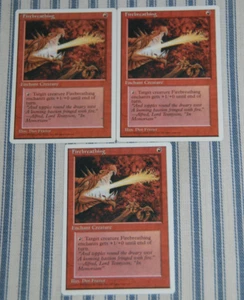 Magic the Gathering - Firebreathing 3x - Vintage 4th Edition Card - Imagen 1 de 2