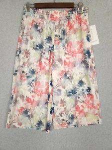 Athleta Shorts Women's Size Medium M Savannah Bermuda Short Floral Elastic Waist - Picture 1 of 12