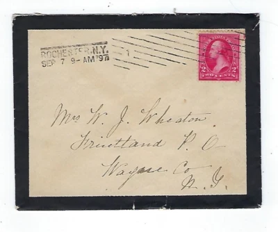 1897 Rochester New York to Fruitland NY(Wayne Co DPO), Black Mourning Border, - Image 1 of 2