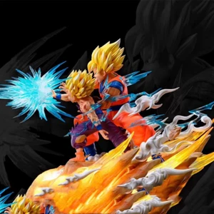Dragon Ball Z Son Goku Gohan Cell Father Son Kamehameha Action Figure PVC - Picture 1 of 10