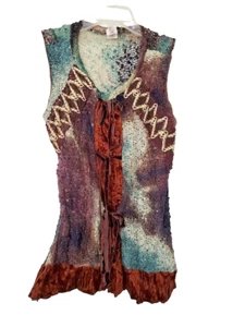 True Light Textured Sleeveless Knit Top Small New w Tags Free Shipping - Picture 1 of 3