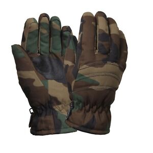 Hunting Gloves Woodland Camo Insulated Cold Weather  4944 Rothco 