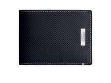 S.T. Dupont Défi Perforated Wallet, Leather, Black, 8 Cards, 170402