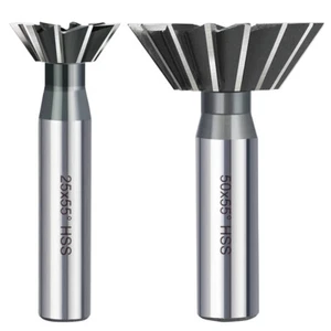 Schwalbenschwanzfräser Winkelfräser 50x55 HSS-Schaftfräser Metall Milling Cutter - Bild 1 von 7