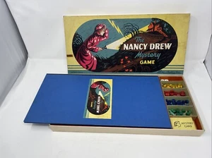 1957 Parker Brothers Nancy Drew Mystery Spiel Brettspiel mit Metallautos * SCHÖN * - Bild 1 von 23
