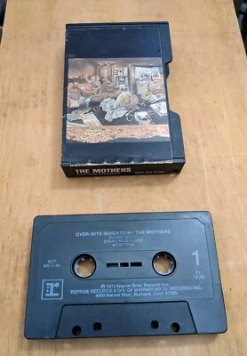 THE MOTHERS OverNite Sensation Zappa CASSETTE Tape Slipcase Vintage 1973 Tested  - Image 1 of 4