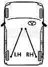 Genuine First Line Brake Cable Rear Rh Fits Hyundai Lantra 16 9500 Fkb2027