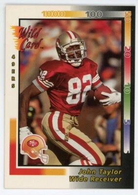 1992 Wild Card Football Card #99 John Taylor - Image 1 of 2