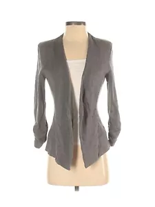 Tart Collections Cardigan Womens XS Gray Open Front Sweater - Picture 1 of 2