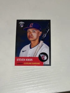 Steven Kwan 2022 Topps Chrome Platinum Anniversary Rookie RC Guardians #65 - Bild 1 von 2
