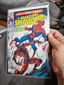 MARVEL THE AMAZING-SPIDERMAN #361 VF/NM CARNAGE PART ONE 1ST PRINTING - Picture 1 of 4