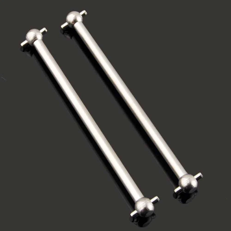 2PCS RC 06006 Silver Centre Front Dogbone 76mm For HSP Nitro 1:10 Buggy Truck - Bild 1 von 4