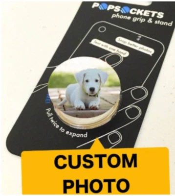 10 Custom Pop Sockets Personalized pop socket with your image/photo/company logo - Image 1 of 4