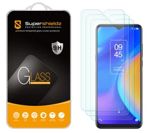 [3-Pack] Supershieldz Tempered Glass Screen Protector for TCL 20 SE - Picture 1 of 5