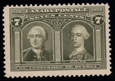 1908 Canada Scott 100 7c Quebec Tercentenary Mint MNH - Image 1 of 2