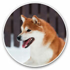 2 X Vinyl Stickers 7.5Cm - Shiba Inu Akita Dog Puppy Pet Cool Gift #12883