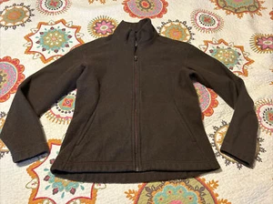 Patagonia Women’s Synchilla Fleece Full Zip Brown Jacket Size Medium - Picture 1 of 8