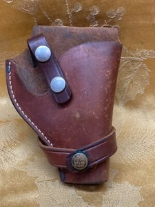 Brauer Bro's MFG CO Leather Belt Holster RH 2" Revolver H23 St. Louis Bros - Picture 1 of 20