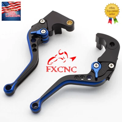 适用于雅马哈 YZF R1 2002 - 2003 R6 1999 - 2004 数控制动离合器杆蓝色摩托车 — 第 1/4 张图片