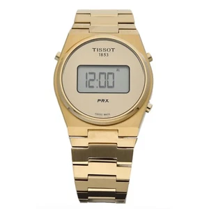 Tissot PRX Digital T137.463.33.020.00 40 mm Gold Plated Tonneau Men's Watch - Picture 1 of 1