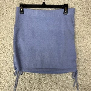 Free People Beach Skirt Women Small Purple Cinched Sides Terry Cloth Boho - Picture 1 of 9