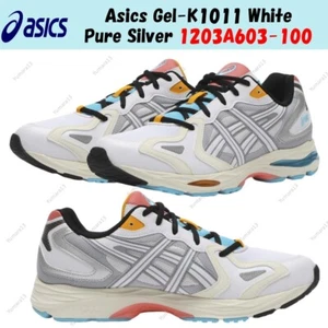 Asics Gel-K1011 White Pure Silver 1203A603-100 taglia uomo - Foto 1 di 8