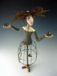 Cloth Art Doll Pattern "The Gatherer" by Cindee Moyer - Picture 1 of 3