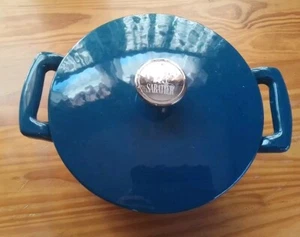 Sabatier Blau 5,5 Gusseisen Emailliert Dutch Oven mit Deckel ohne Box - Bild 1 von 10