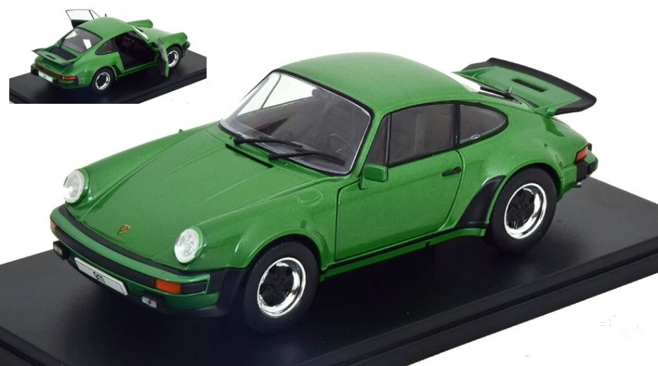 Porsche 911 Turbo (930) 1974 Metallic Green 1:24 Model WB124188 Whitebox Foto 1 de 1