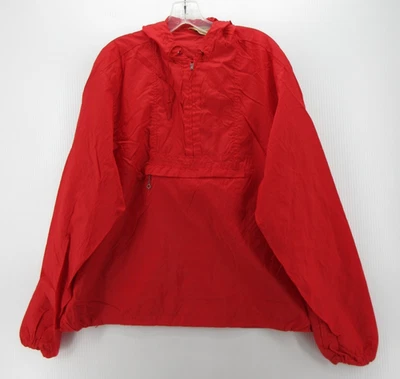 Chaqueta McGregor DE COLECCIÓN Hombres Grande Roja Anorak Años 60 70 Sudadera con Capucha Ligera EE. UU. * Foto 1 de 4