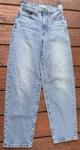 Madewell Women's 23 x 26 Balloon Blue Jeans High Rise Stretch - Picture 1 of 6