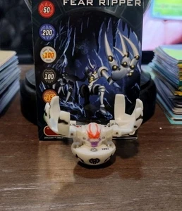 Bakugan B1 Pearl Darkus Fear Ripper 390G White Battle Brawlers W/ Card READ!!! - Picture 1 of 7