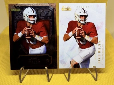 Davis Mills Retail Black (RC) + White Base 2021 Wild Card Matte #MBC-25 - Image 1 of 2