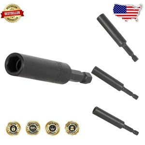 Power Nut Driver 9/16" 10" Length Magnetic Tip Impact Rated Wrench Assist - Picture 1 of 6