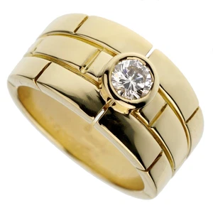 Cartier Panthere Solitaire Vintage 18k Yellow Gold Band Ring Sz 5 - Picture 1 of 2