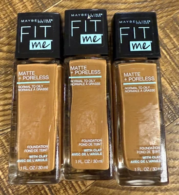 3-Pack MAYBELLINE FIT ME FOUNDATION Matte + Poreless 1 oz Shade #340 Cappuccino - Image 1 of 2