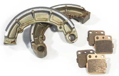 Kawasaki KVF400 KVF 400 2000 4X4 Prairie pastillas de freno delanteras y zapatas de freno traseras Foto 1 de 4