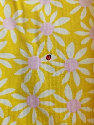 NWT Hanna Andersson YELLOW DAISY PUFF SLEEVE S/S DRESS WITH POCKETS 120 6 7 - Image 1 of 4