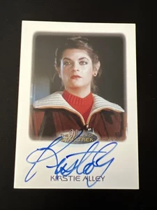2021 Women Of Star Trek Art & Images: Kirstie Alley Autograph Card as Lt Saavik - Picture 1 of 2