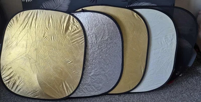 5 Boflex Bowens Vintage Collapsible Light Reflectors Photography 75 cm - Image 1 of 4
