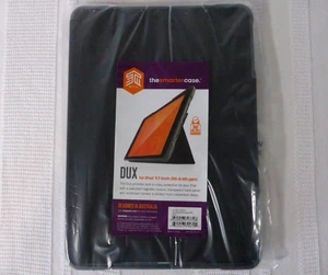 GENUINE STM DUX iPad CASE 9.7" 5th 6th Gen Drop Protection Black & Grey Cover - Picture 1 of 10
